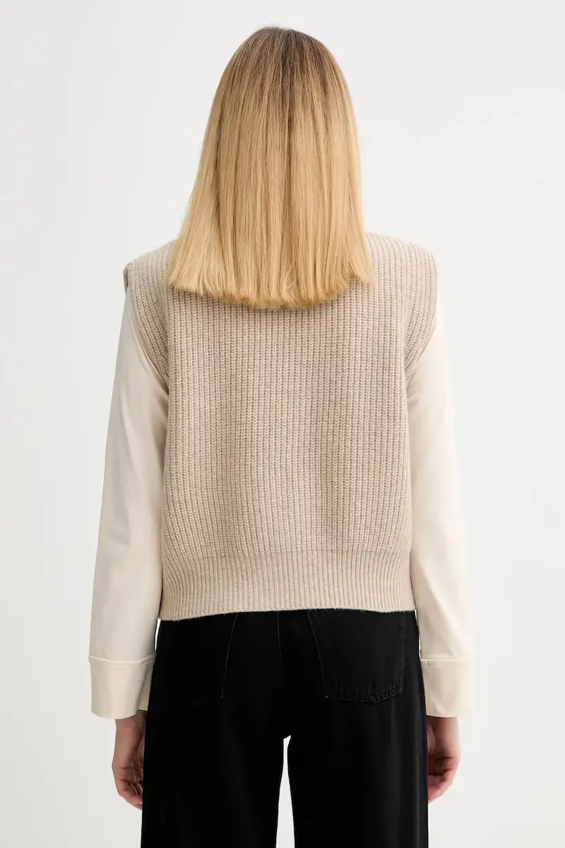 maglione in lana 0 Kate Boyfriend Chino Beige miniatura 3