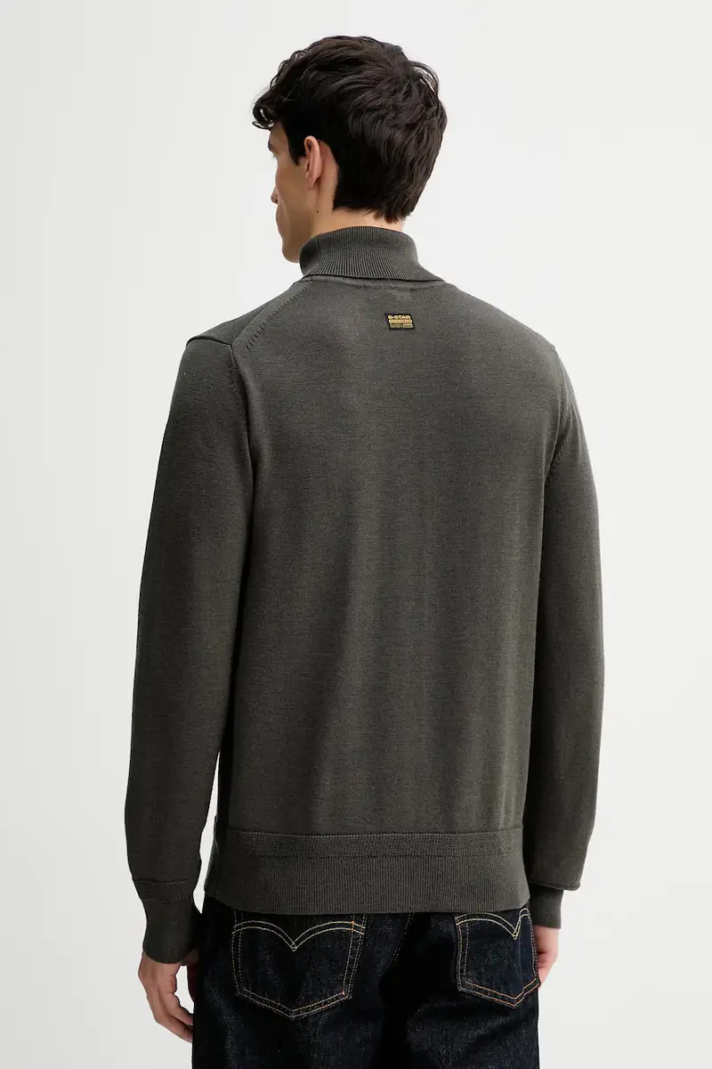 maglione in lana 0 Rovic loose Verde miniatura 3