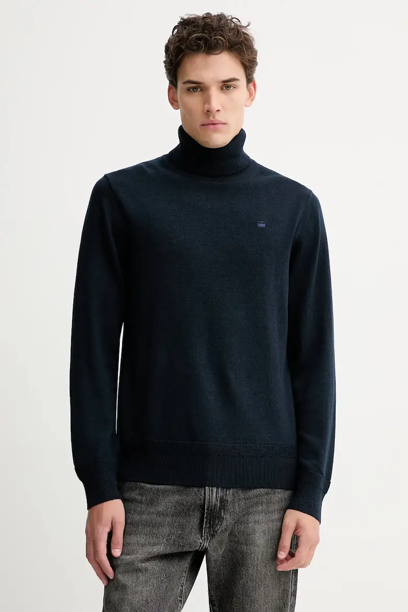 maglione in lana 0 Rovic zip 3d regular tapered denim Blu navy