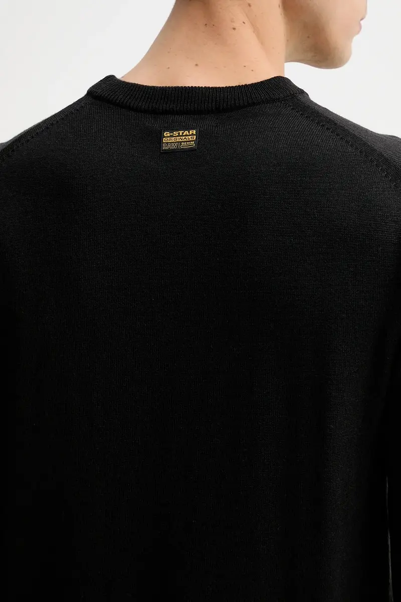 maglione in lana 0 Rovic zip 3d regular tapered denim Nero miniatura 5