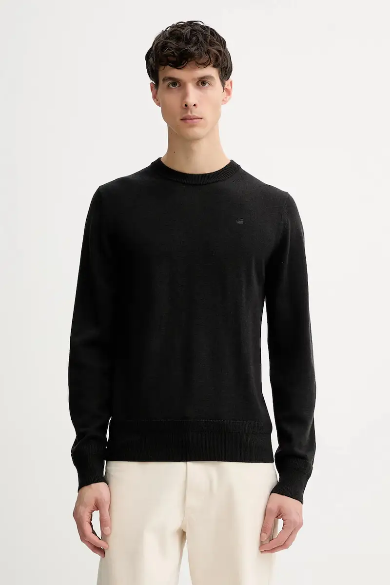 maglione in lana 0 Rovic zip 3d regular tapered denim Nero