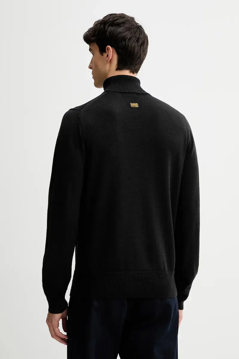 maglione in lana 0 Rovic zip 3d regular tapered denim Nero miniatura 3