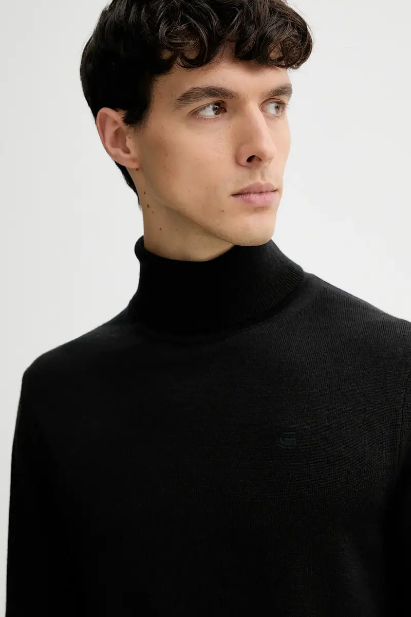 maglione in lana 0 Rovic zip 3d regular tapered denim Nero miniatura 4