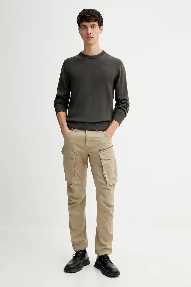 maglione in lana 0 Rovic zip 3d regular tapered denim Verde miniatura 2