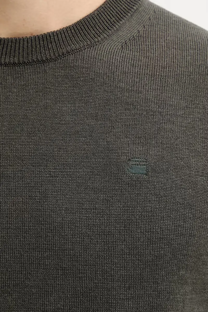 maglione in lana 0 Rovic zip 3d regular tapered denim Verde miniatura 5