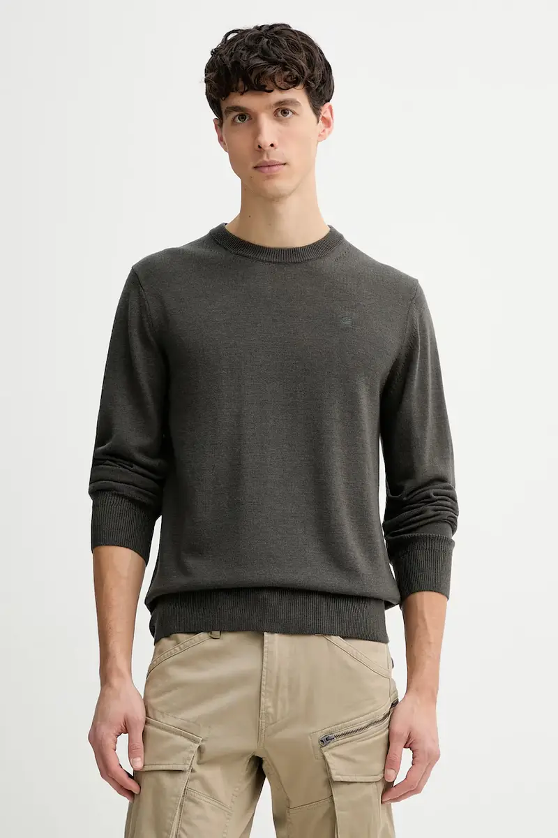 maglione in lana 0 Rovic zip 3d regular tapered denim Verde