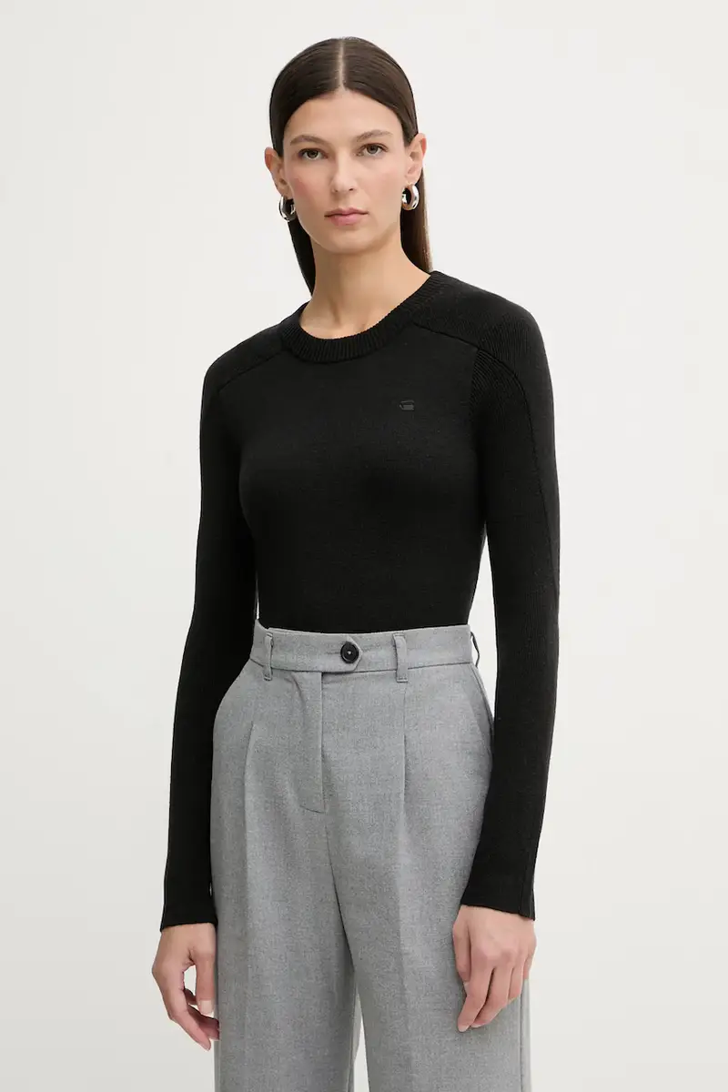 maglione in lana 0 Washed pocket Nero