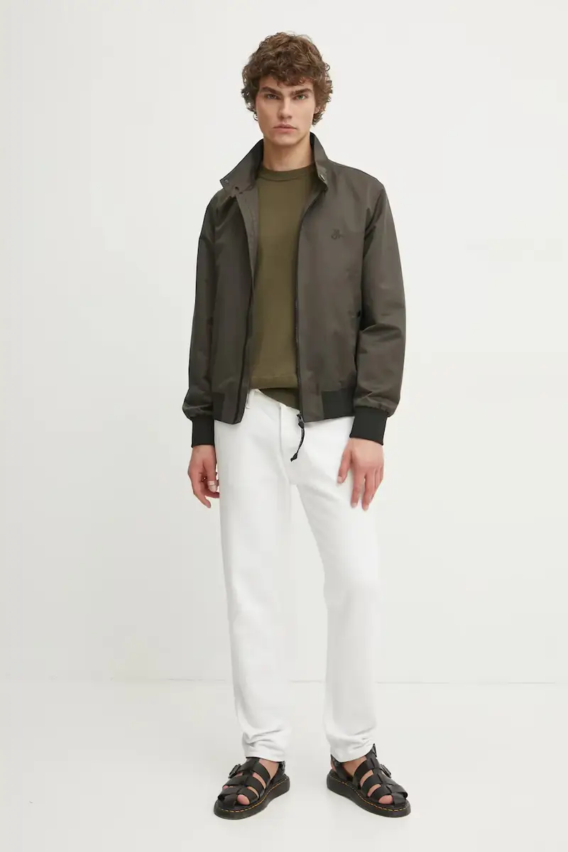 maglione in lana uomo colore beige D25174-D847 Verde miniatura 2