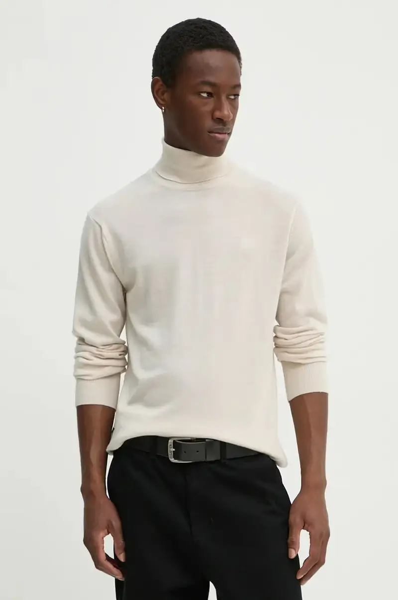 maglione in lana uomo colore beige D25177-D847