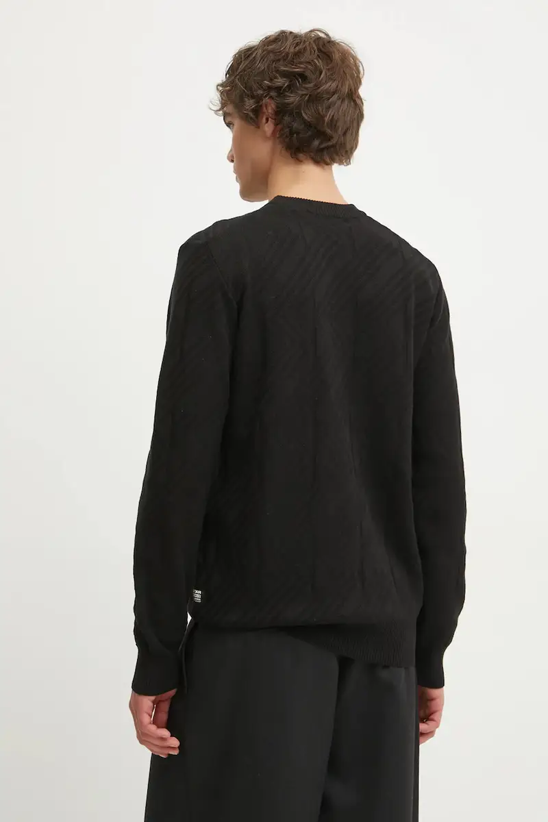 maglione uomo colore nero D25108-C259 miniatura 3