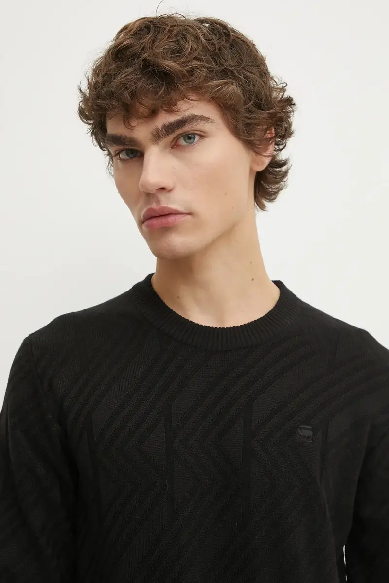 maglione uomo colore nero D25108-C259 miniatura 5