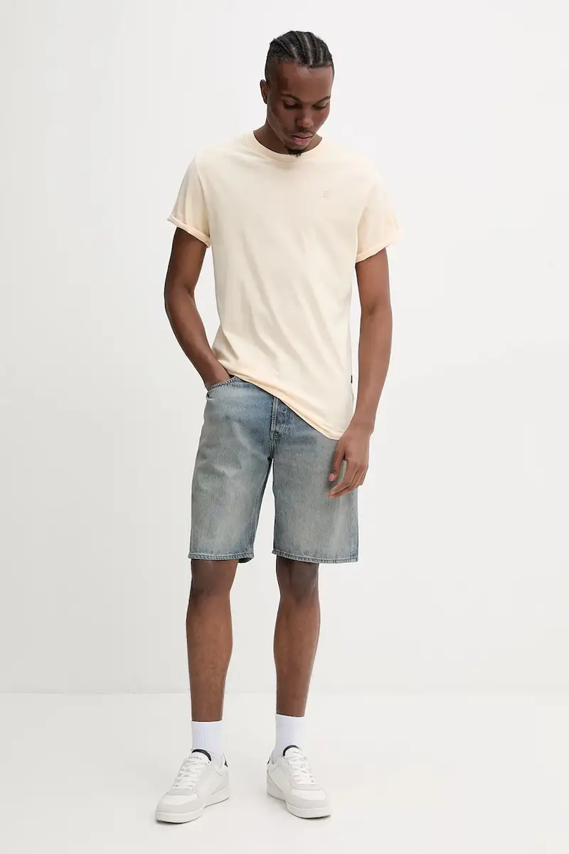 pantaloncini di jeans colore blu D24411-D788 miniatura 2