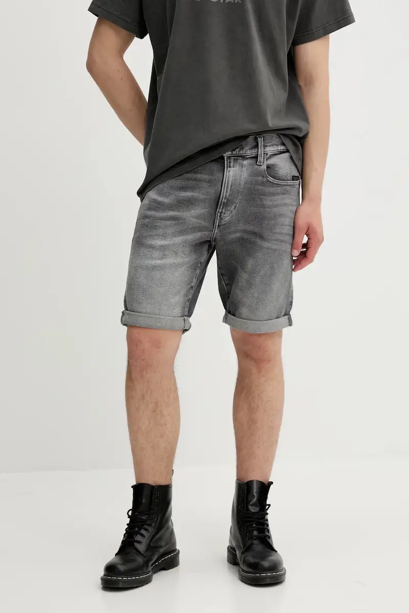 pantaloncini di jeans colore grigio