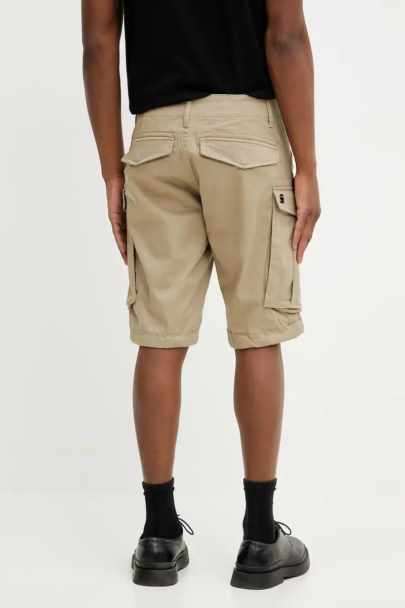 pantaloncini uomo colore beige D26214-5126 miniatura 3