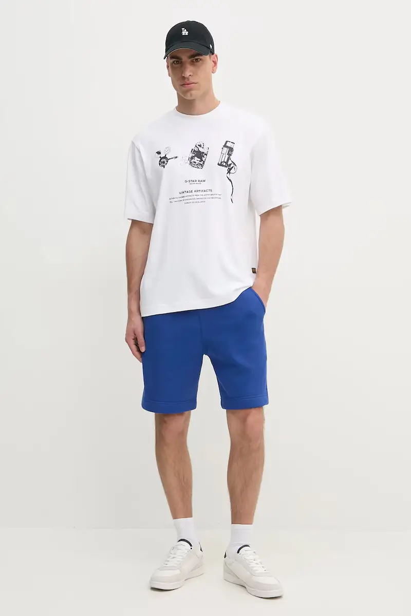 pantaloncini uomo colore blu miniatura 2