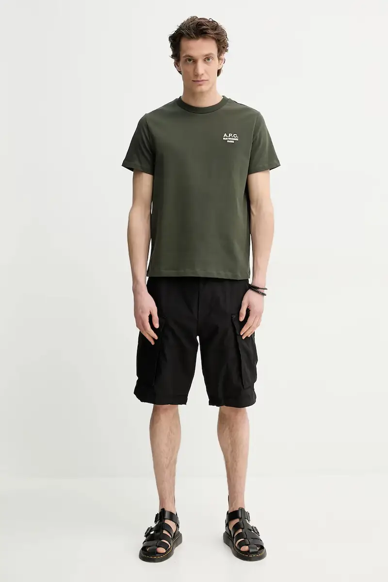 pantaloncini uomo colore nero D08566-D909 miniatura 2