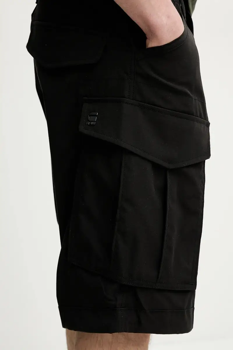 pantaloncini uomo colore nero D08566-D909 miniatura 4