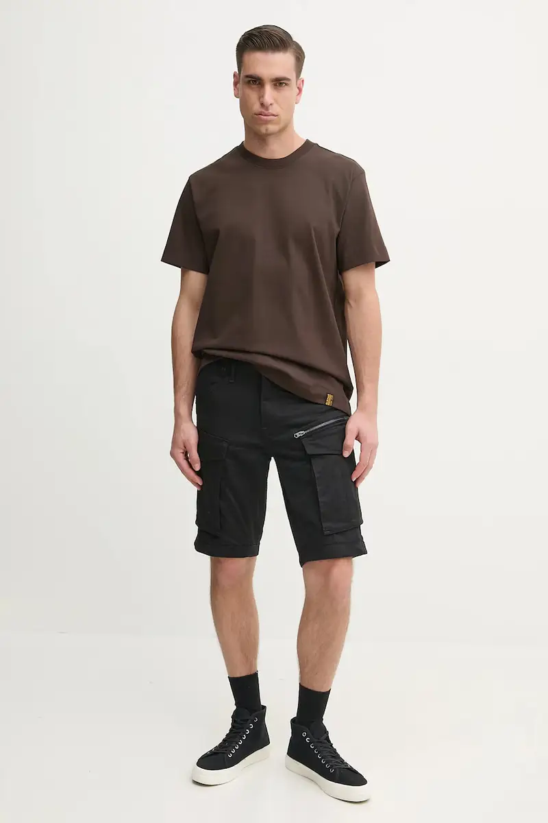 pantaloncini uomo colore nero D26214-5126 miniatura 2