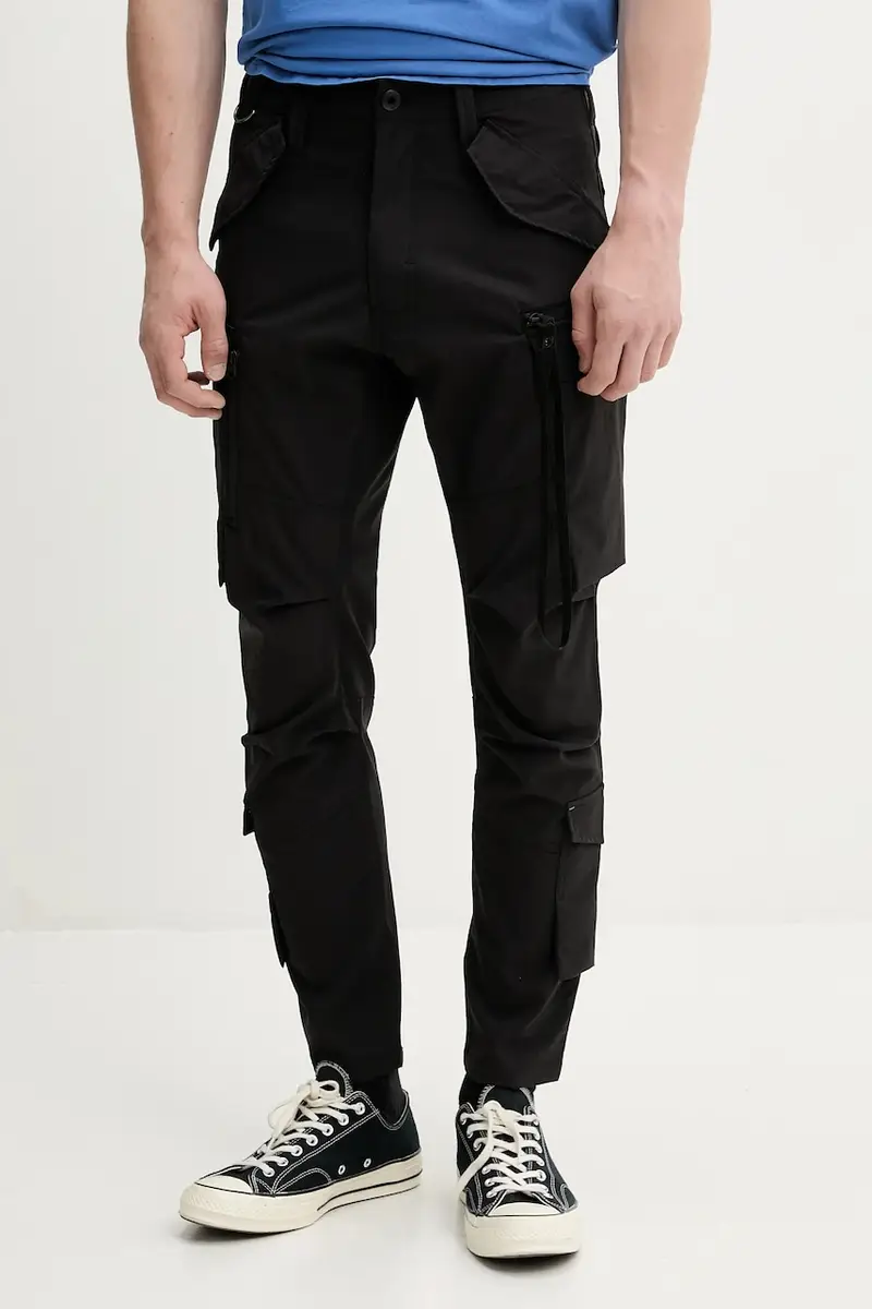 pantaloni colore nero D26174-D909