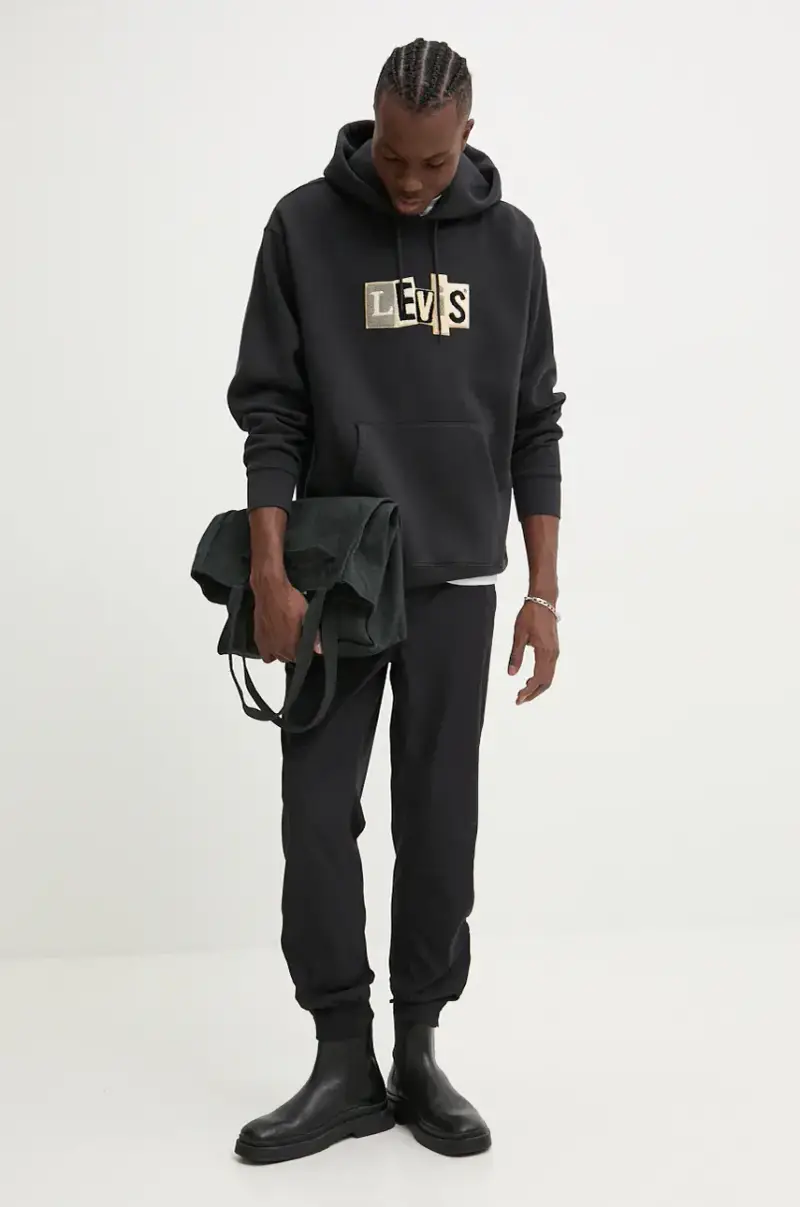 pantaloni della tuta Nero miniatura 2