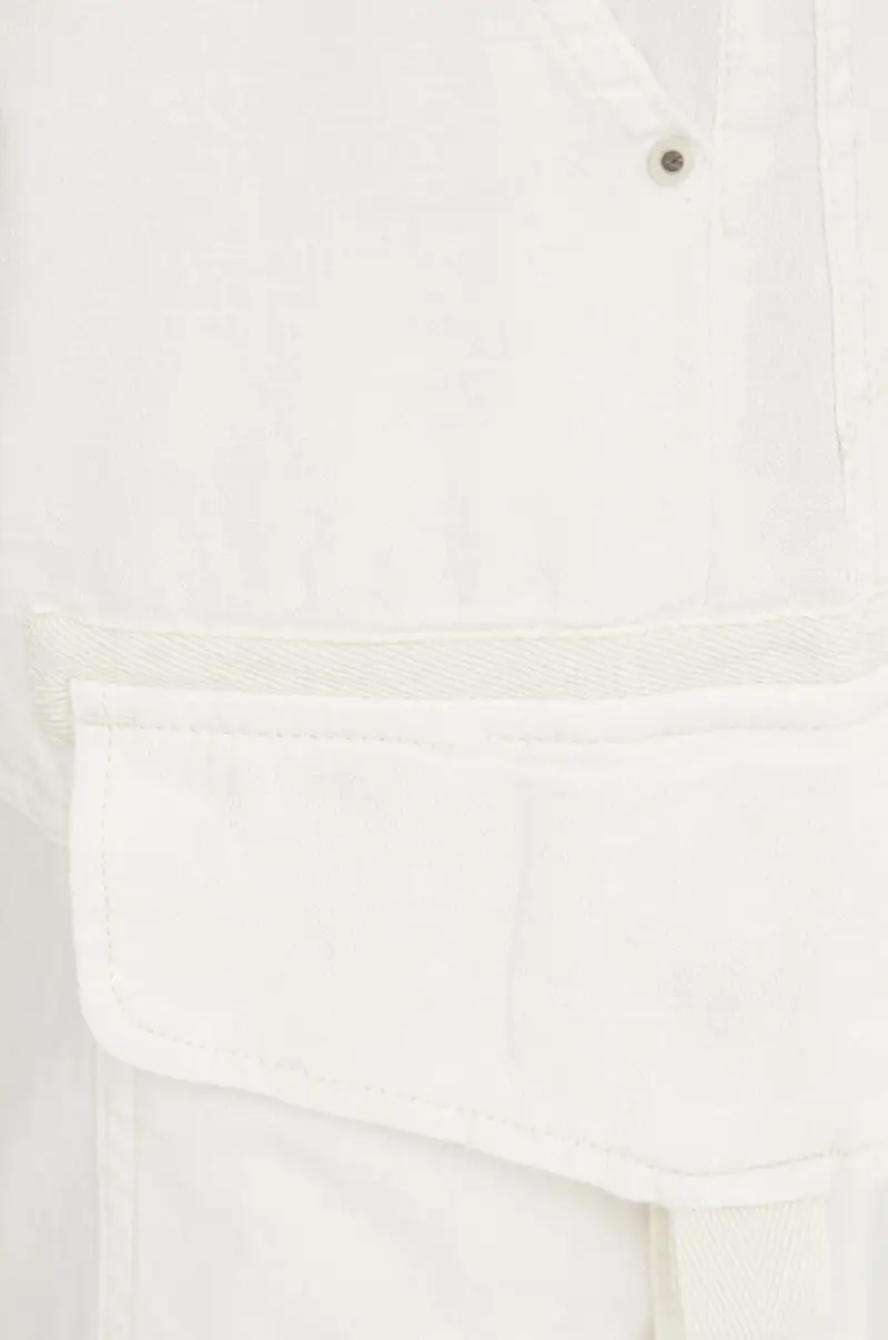 pantaloni donna colore beige D24598-D454 miniatura 4