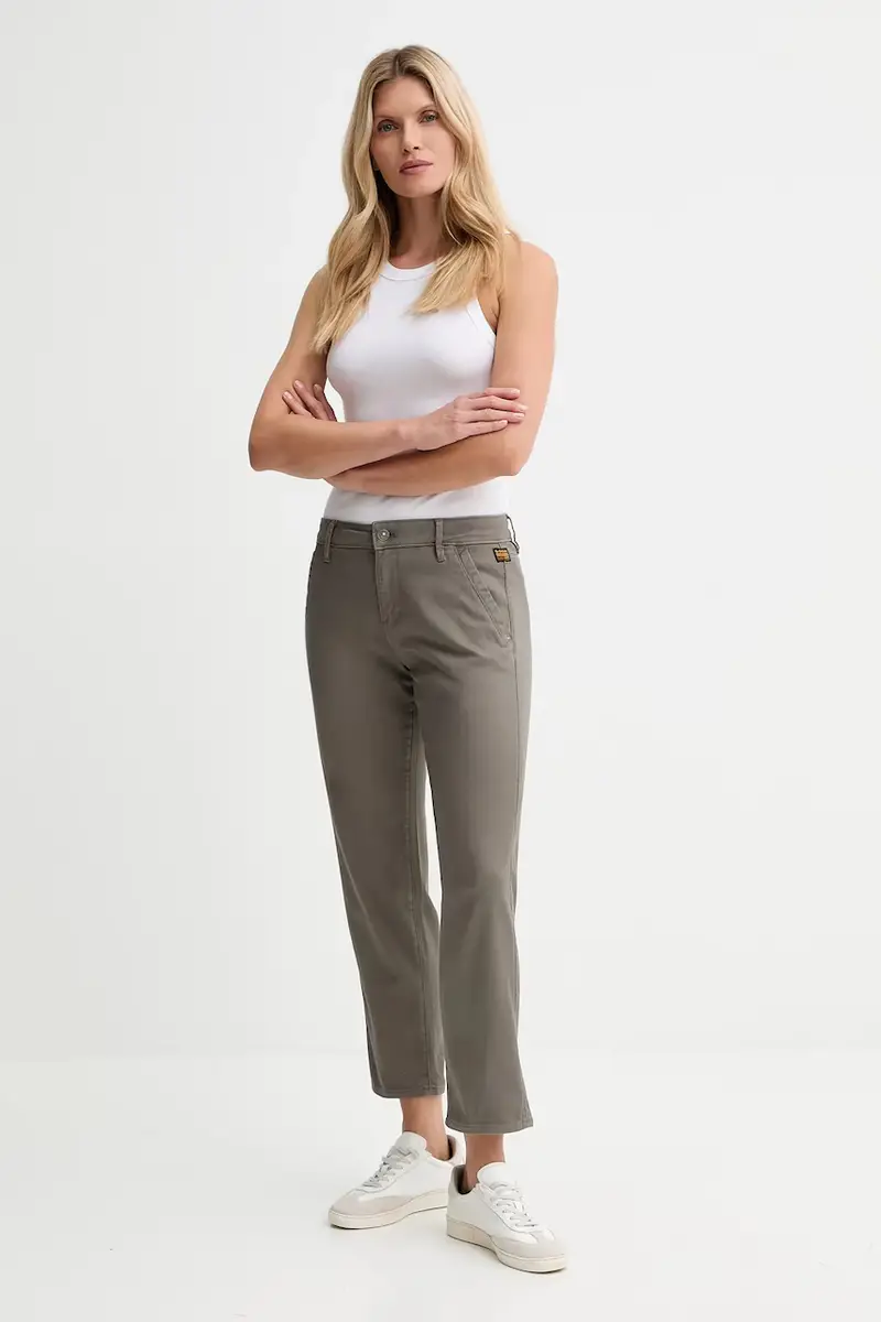 pantaloni donna colore grigio D25257.C106 miniatura 2
