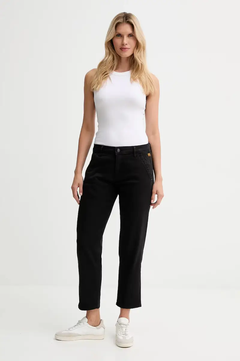 pantaloni donna colore nero D25257.C106 miniatura 2