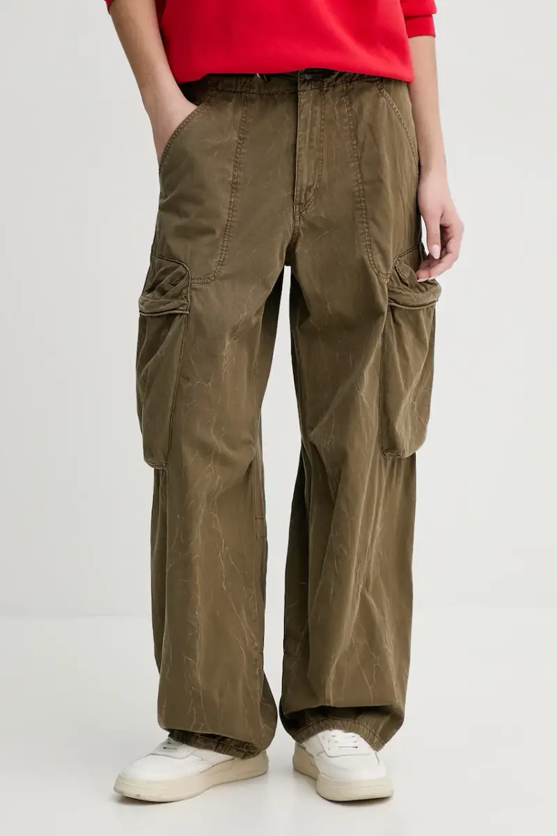 pantaloni donna colore verde D26433-D385