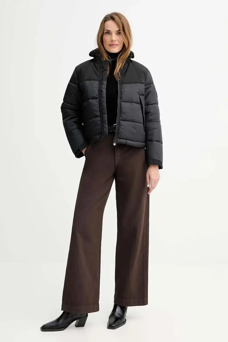 pantaloni in cotone donna colore marrone D26432.E078 miniatura 2