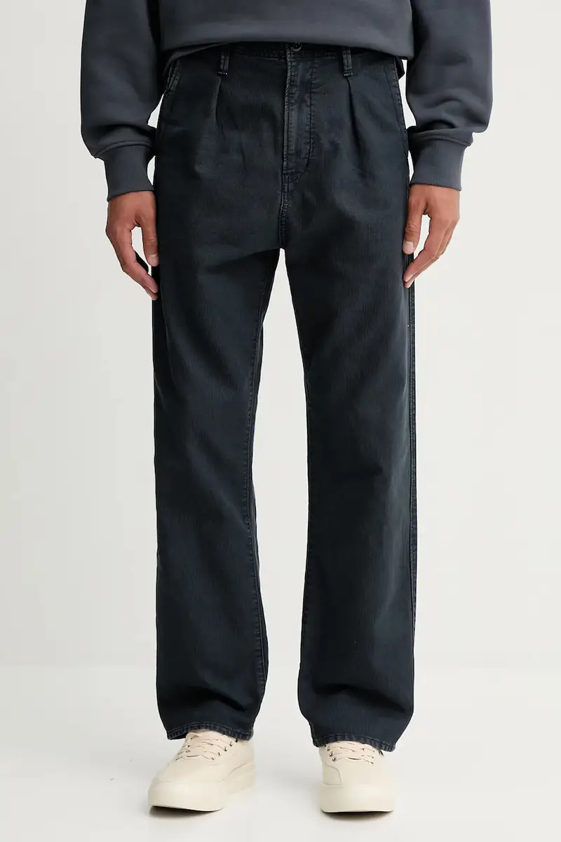 pantaloni in cotone uomo colore blu navy D26126.D752