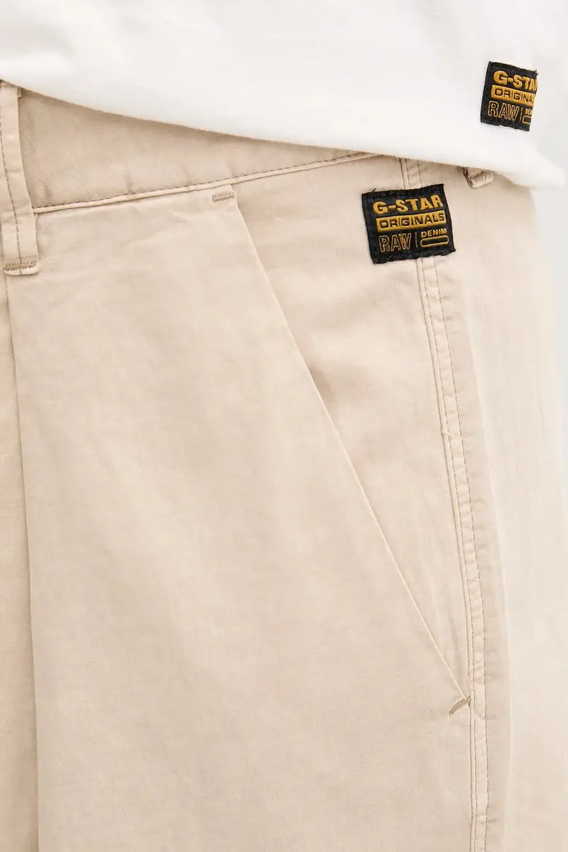 pantaloni in lino misto donna colore beige D26435-D910 miniatura 4