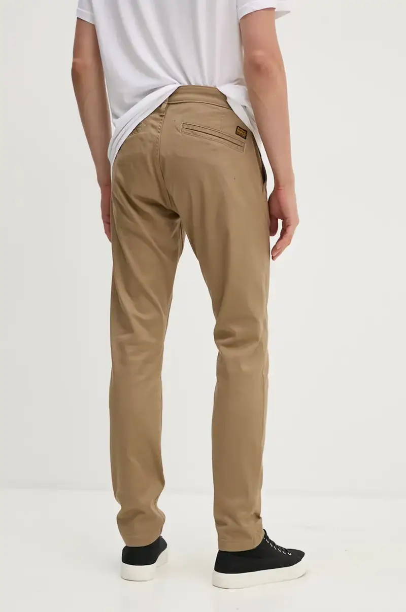 pantaloni uomo colore beige D25179-C105 miniatura 3