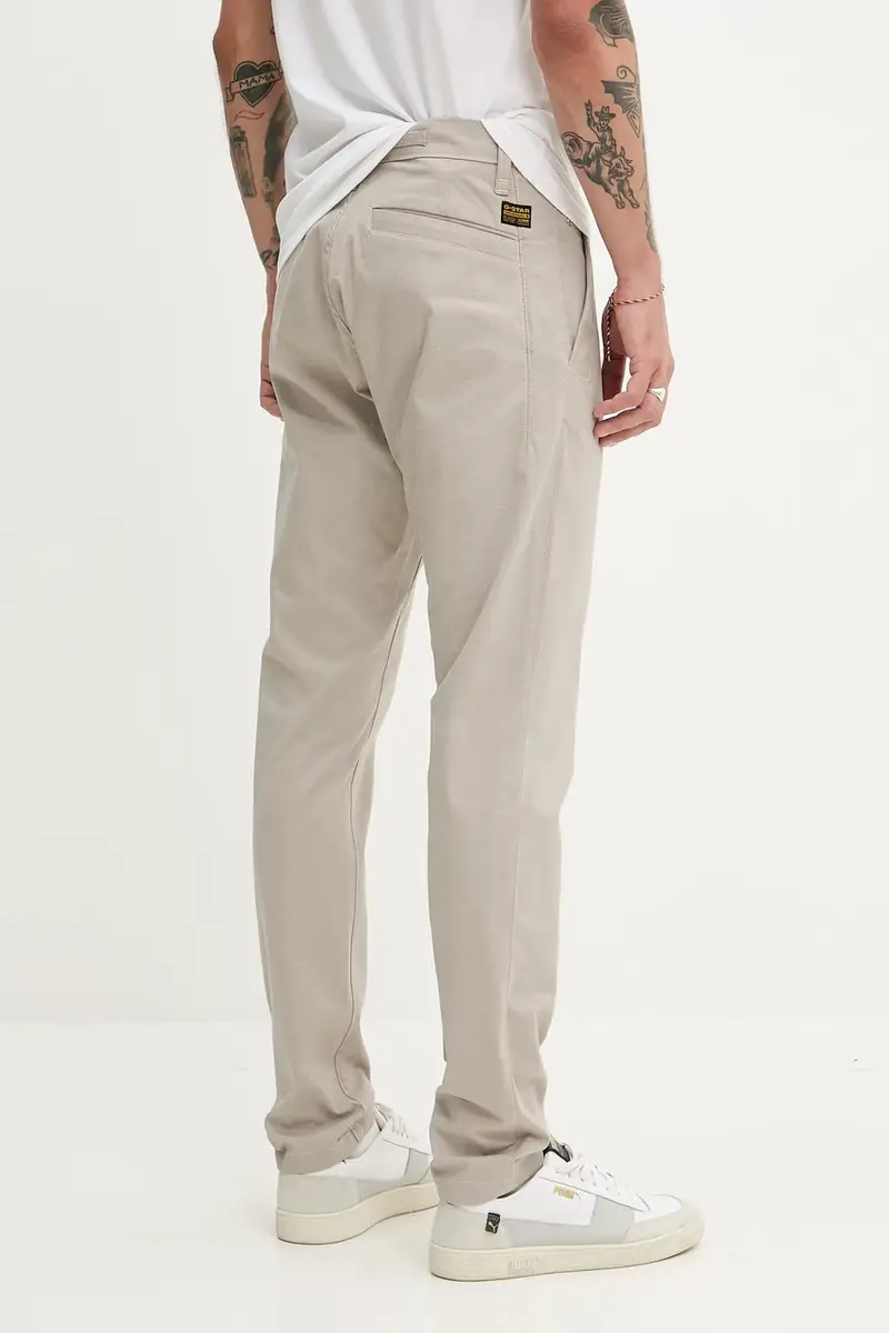 pantaloni uomo colore beige D26336-D921 miniatura 3