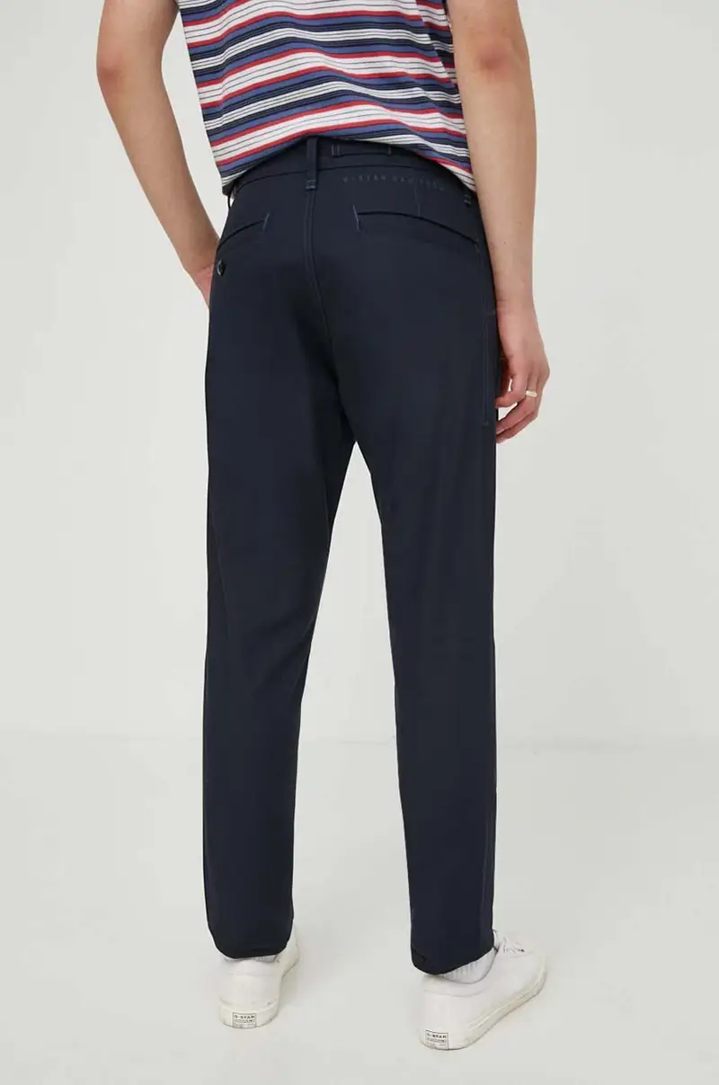 pantaloni uomo colore blu navy miniatura 3