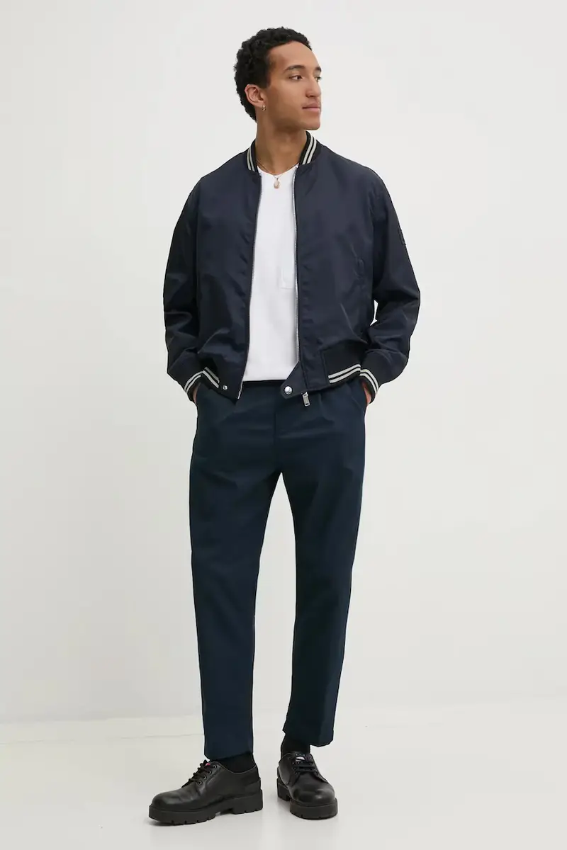 pantaloni uomo colore blu navy D24543-D967 miniatura 2