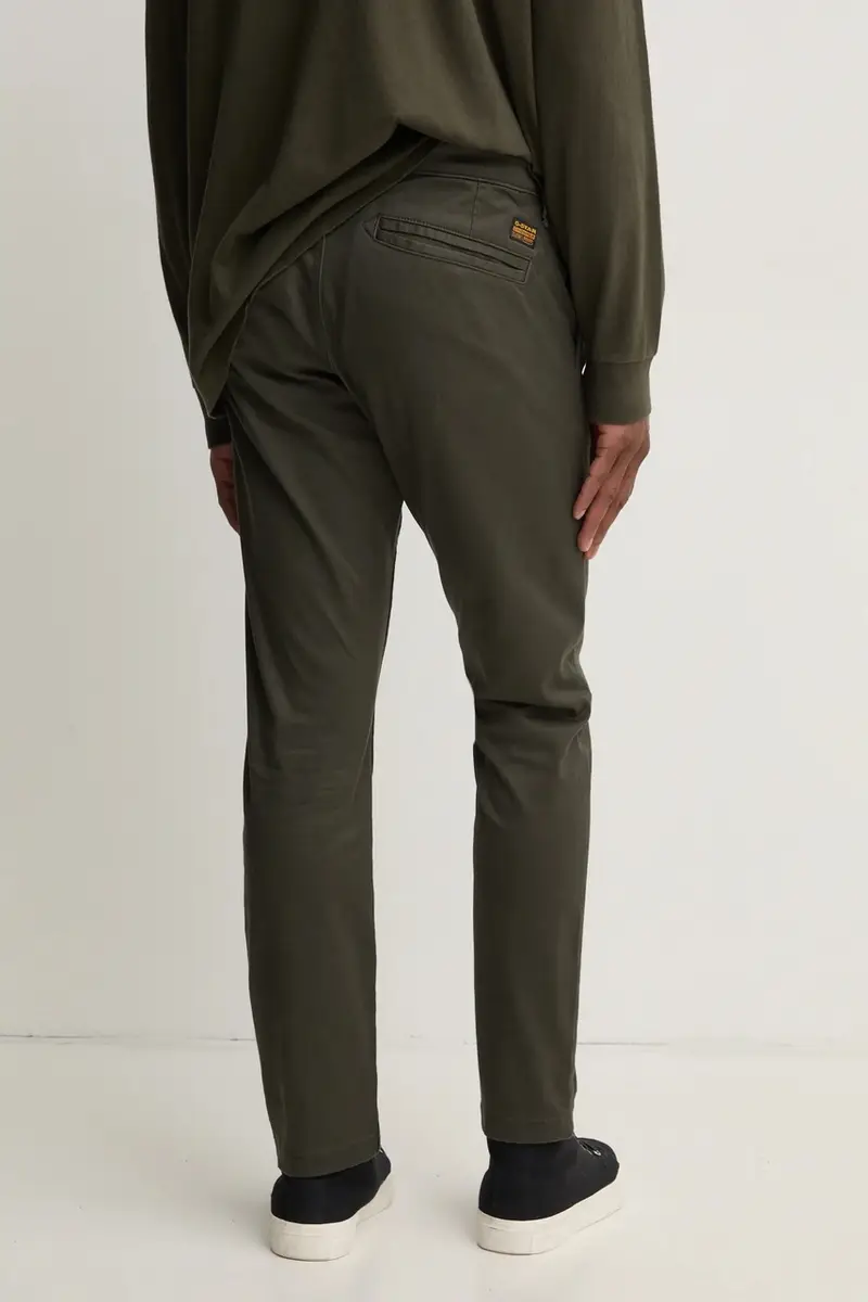 pantaloni uomo colore grigio D25179-C105 Verde miniatura 3