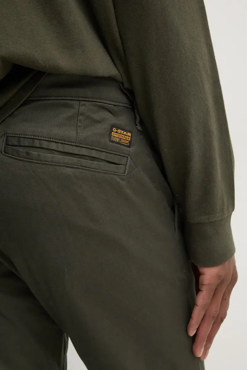 pantaloni uomo colore grigio D25179-C105 Verde miniatura 4