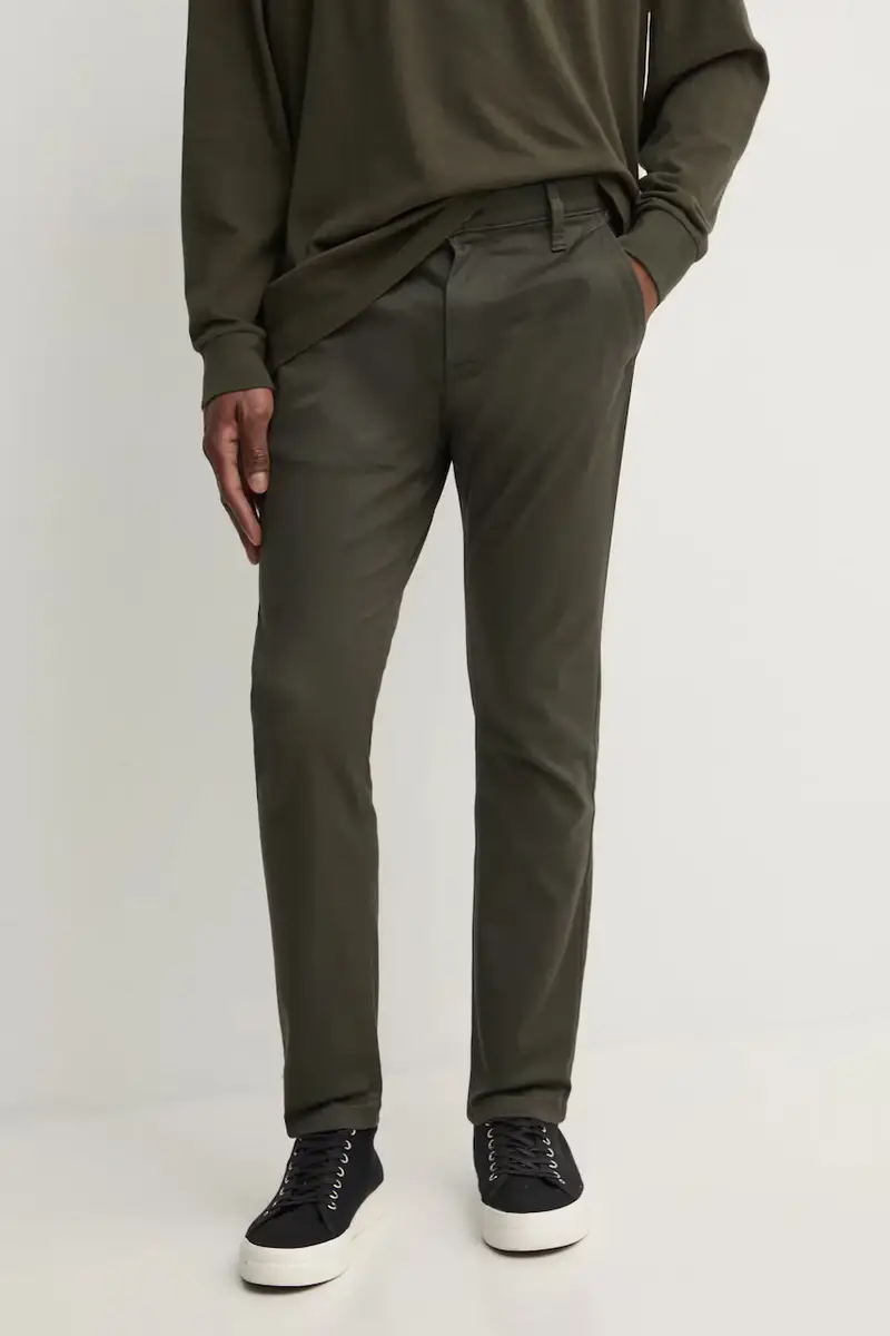 pantaloni uomo colore grigio D25179-C105 Verde