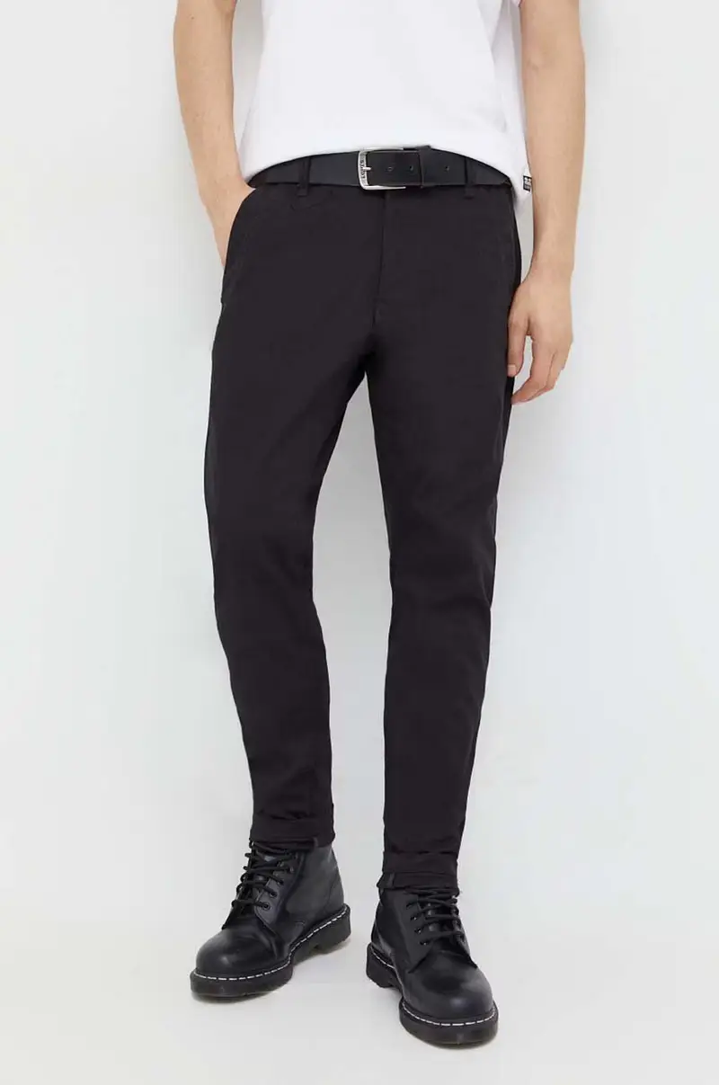 pantaloni uomo colore grigio Nero