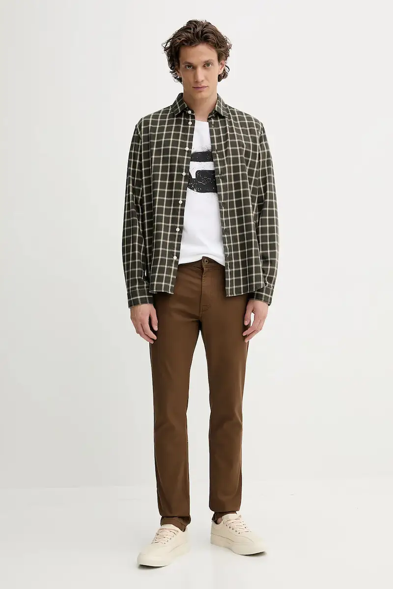 pantaloni uomo colore marrone D25179-C105 miniatura 2