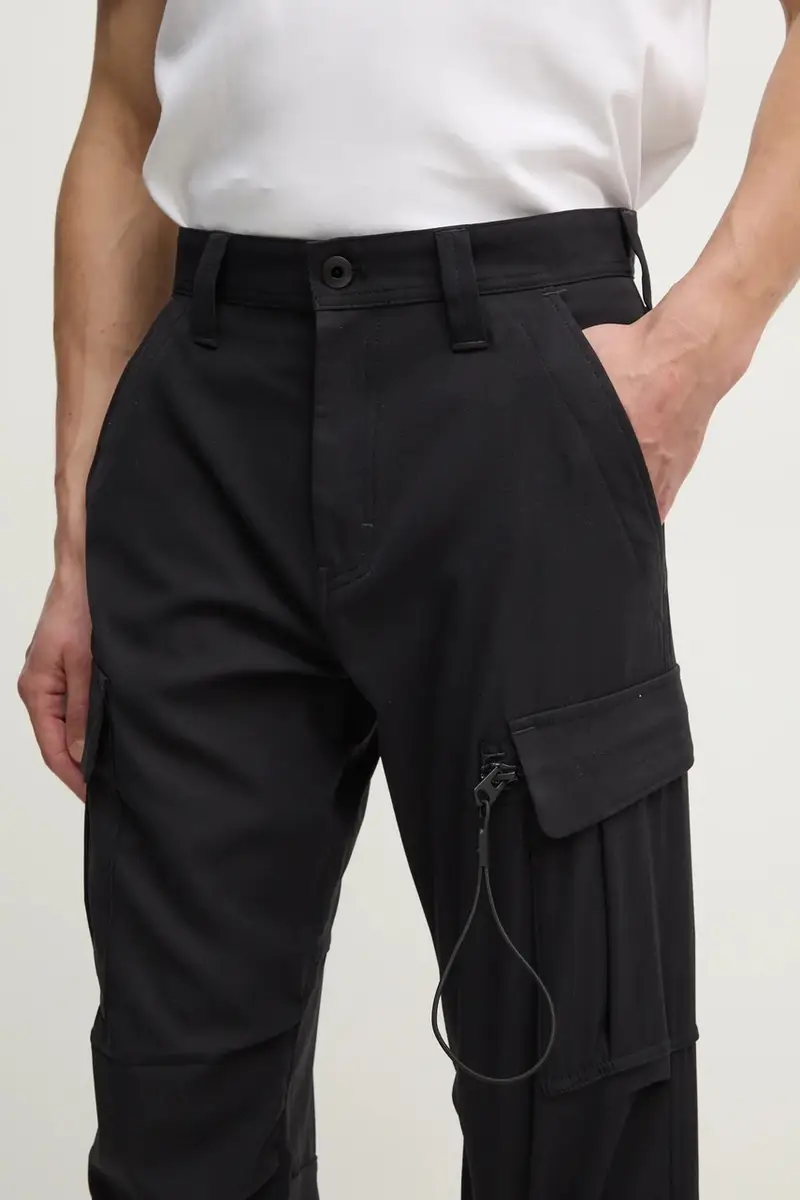 pantaloni uomo colore nero D23677-D517 miniatura 4