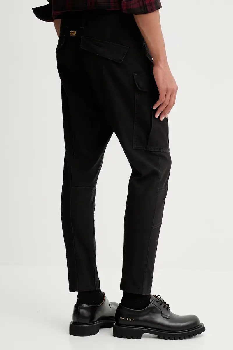 pantaloni uomo colore nero D24307.E172 miniatura 3