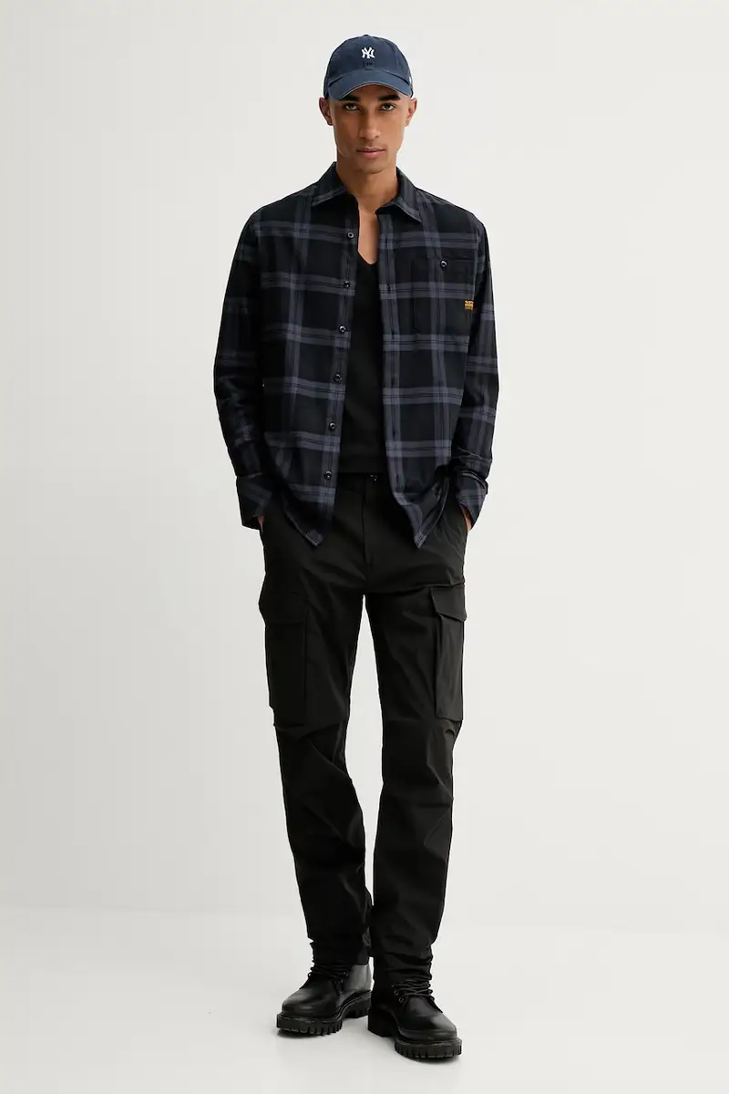 pantaloni uomo colore nero D24309.E070 miniatura 2