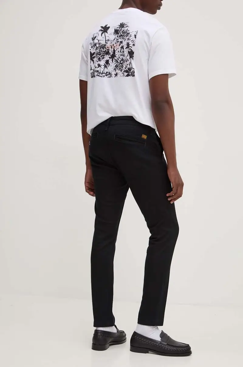 pantaloni uomo colore nero D25179-C105 miniatura 3