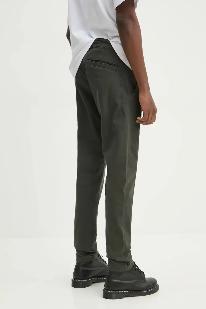 pantaloni uomo colore verde miniatura 3