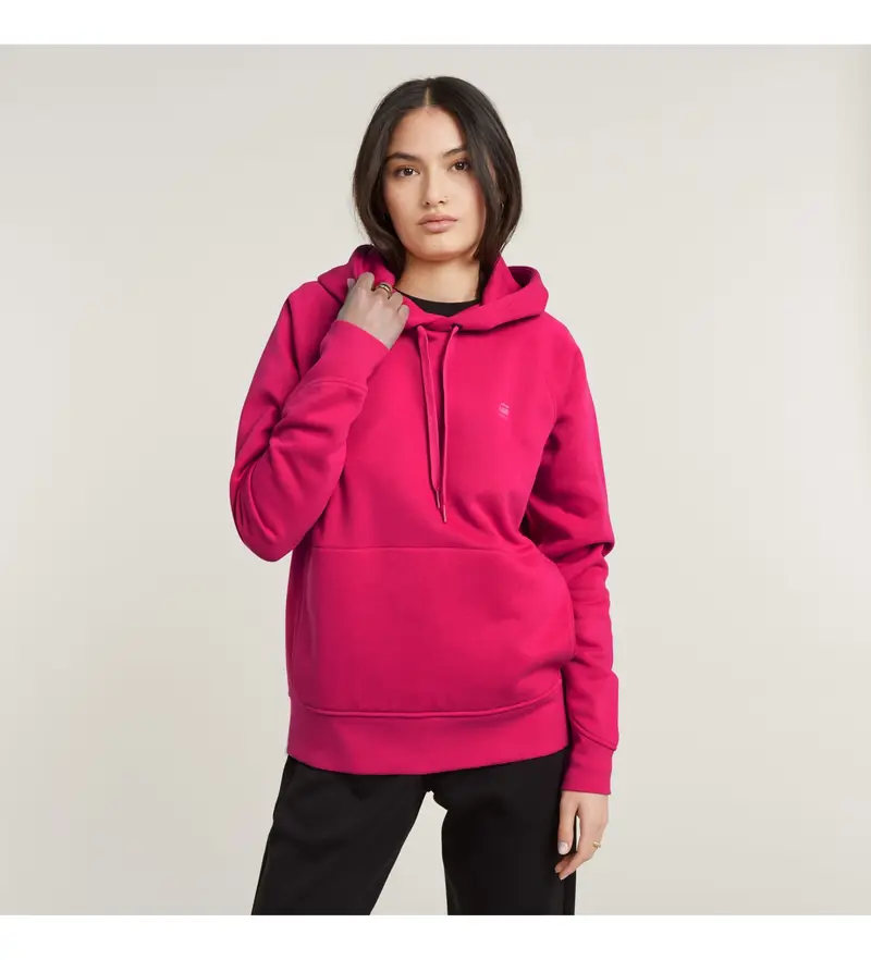 per donna. D21255-C235-G694 Felpa con cappuccio rosa Premium Core 2.0 (XS), Casual, Cotone, Sostenibile