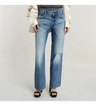 per donna D22889-D536-G565 Jeans larghi Judee a vita bassa blu (29/34), Casual, Cotone, Denim