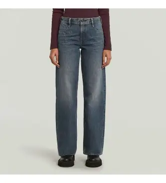 per donna D22889-D860-G803 Jeans larghi a vita bassa Judee blu (24/30), Casual, Denim, Sostenibile, Cotone Riciclato