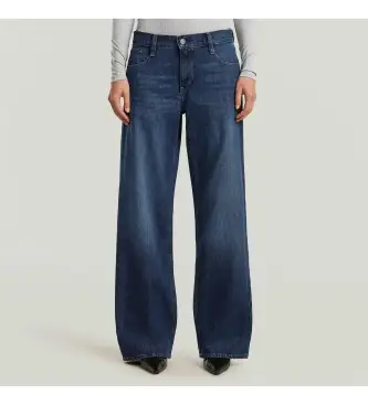 per donna D22889-E353-H487 Jeans larghi a vita bassa Judee blu (32/32), Casual, Denim, Sostenibile, Cotone Riciclato