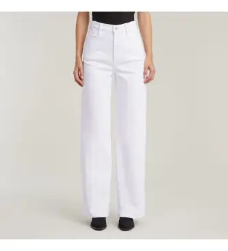 per donna D23591-D552-G547 Jeans bianchi Deck 2 0 High Loose (26/30), Bianco, Casual, Denim, Cotone biologico, Sostenibile